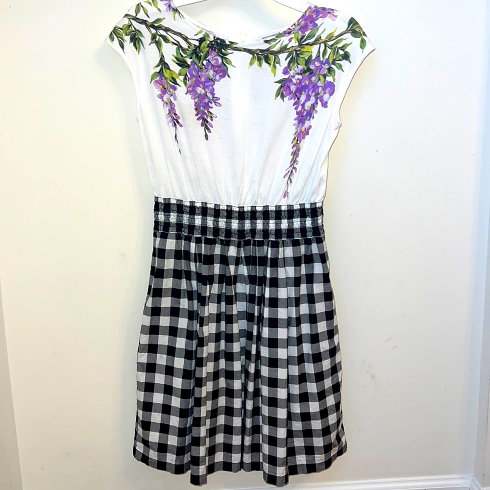 Dolce & Gabbana Wisteria Gingham print dress